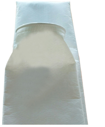 Ce Certificated Polyester Filter Bag , 450 - 550g / Sqm Dust Collector Bags
