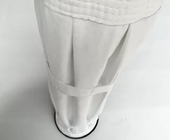 PTFE Polyester Felt Pleated Filter Bags Non Woven Double Layer 120mm Bead Cuff Head